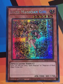 DARK MAGICIAN GIRL 1ST EDITION PRISMATIC SECRET RARE MP22-EN268 YUGIOH! NM - Image 1