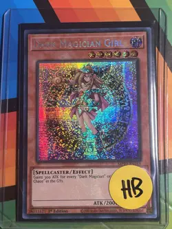 DARK MAGICIAN GIRL 1ST EDITION PRISMATIC SECRET RARE MP22-EN268 YUGIOH! NM - Image 2