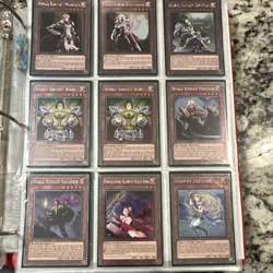 Konami Yu-Gi-Oh! TCG Binder Collection Noble Knights Drystan Borz Merlin Lot - Image 2