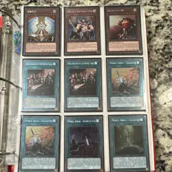 Konami Yu-Gi-Oh! TCG Binder Collection Noble Knights Drystan Borz Merlin Lot - Image 3