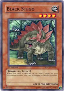 Yugioh! MP Black Stego - POTD-EN019 - Common - 1st Edition Moderately Played, En - Image 1