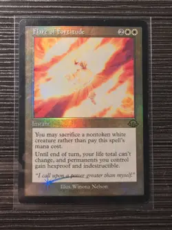 MTG Modern Horizons 3 MH3 Flare of Fortitude Retro Foil Card #391 - Image 1