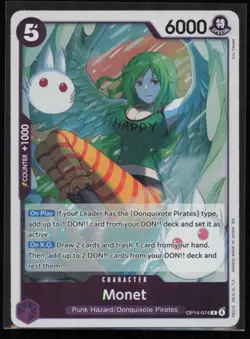 Monet OP14-074 One Piece The Azure Sea's Seven Rare Near Mint - Image 1