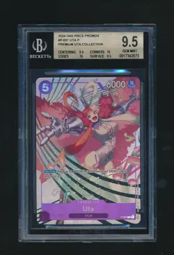 UTA 2024 ONE PIECE P-031 PREMIUM COLLECTION RARE HOLO GRADED BGS 9.5 GEM MINT - Image 1