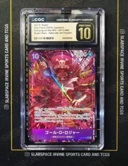 2025 ONE PIECE OP13-064 JAPANESE GOL D.ROGER SUPER RARE ALTERNATE ART CGC 10 (JH - Image 1
