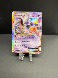 Pokemon TCG Card Mewtwo EX 52/108 XY Evolutions Half Art Ultra Rare LP - Image 1