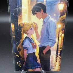 Usagi Tsukino & Mamoru Sailor Moon Anime Waifu Card Doujin ACG Goddess Holo - Image 2