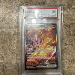 Pokemon TCG Team Rockets Moltres EX Card #229 PSA 9 Mint Promo With Stamp - Image 1