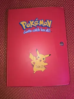 1999 Pokemon Pikachu Binder + Vintage Pokemon Card Lot WOTC HP/DAMAGED READ DESC - Image 1