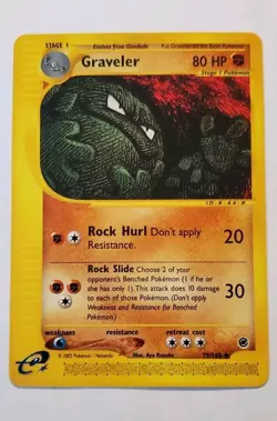Pokemon Card - Graveler Expedition 79/165 Uncommon - Image 1