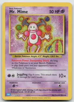 Mr. Mime Classic Collection Holofoil Trading Card Game Classic 013/034 NM - Image 1