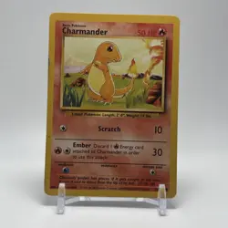 Charmander 46/102 Base Set Unlimited Vintage Pokemon Card WoTC - Image 3