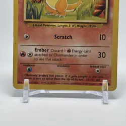 Charmander 46/102 Base Set Unlimited Vintage Pokemon Card WoTC - Image 5