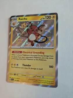 Pokemon Raichu Card 132/091 SV: Paldean Fates Holo🔥 Near Mint or better🔥 - Image 5
