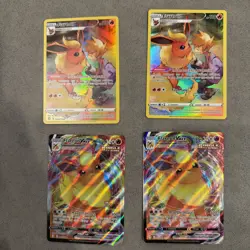Pokemon TCG Flareon TG01 X2 & Flareon Vmax 18/203 X2. 4 card package - Image 2
