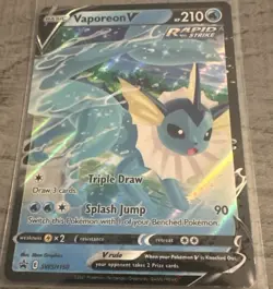 Vaporeon V SWSH150 SWSH: Sword & Shield Promo Cards Holo - Image 1