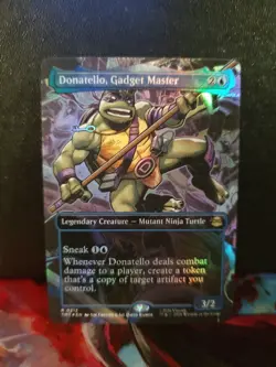 Donatello, Gadget Master (Borderless) #212 (Foil) (NM) TMT Magic MTG - Image 1