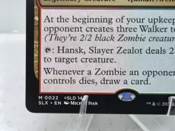 MTG Hansk, Slayer Zealot Universes Within (SLX) 0022 - Image 4