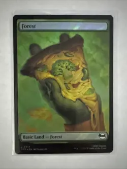 Forest (#314) - Surge Foil Pizza Land TMT Teenage Mutant Ninja Turtles Mtg - Image 1