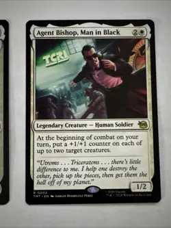 2x Agent Bishop, Man in Black (Foil) Teenage Mutant Ninja Turtles TMT Mtg - Image 3