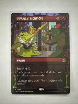 Raphael's Technique (Showcase Foil) Teenage Mutant Ninja Turtles TMT Mtg - Image 1