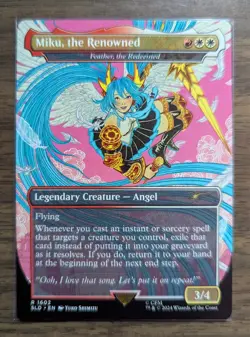 MTG Miku, the Renowned - Feather, the Redeemed Non-Foil Secret Lair Drop NM - Image 1