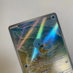 Squirtle 170/165 Pokemon SV: Scarlet & Violet 151 Illustration Rare Holo - NM - Image 4