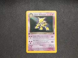 Pokemon TCG Team Rocket Set 1st Edition Holo Dark Alakazam 1/82 NM/LP - Image 3