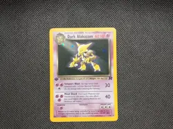 Pokemon TCG Team Rocket Set 1st Edition Holo Dark Alakazam 1/82 NM/LP - Image 4