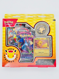 2026 Pokemon Day 30th Anniversary Collection Box SEALED Pikachu Promo Card/Coin - Image 1