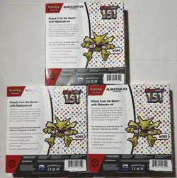 3X Pokemon TCG Scarlet and Violet - 151 Alakazam ex Collection Box - 4 Packs 820650855269 - Image 2