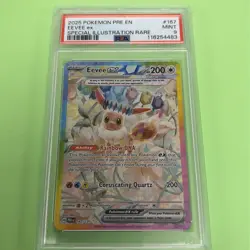 2025 Pokemon EEVEE EX 167/131 Prismatic Evolutions PRE EN SIR Holo English PSA 9 - Image 1