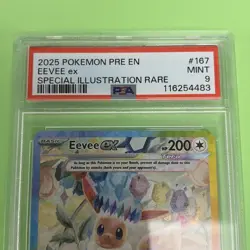 2025 Pokemon EEVEE EX 167/131 Prismatic Evolutions PRE EN SIR Holo English PSA 9 - Image 2