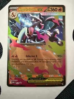 Mega Charizard X Ex Ascended Heroes Black Star Promo Holo Foil #29 Pokemon - Image 1