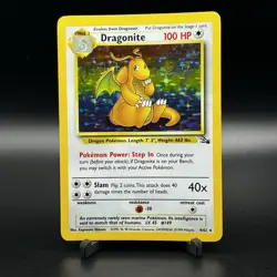 1999 Dragonite 4/62 Fossil Holo Rare 4/62 Pokemon WOTC English LP/NM *HD PHOTOS* - Image 1