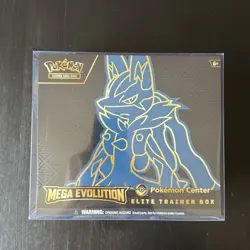 Pokemon Mega Evolution Pokemon Center ETB Lucario Sealed (Some Wear) - Image 3