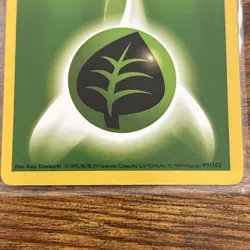 Pokemon - Base Set 1st Edition Shadowless - Grass Energy 99/102 - Image 4