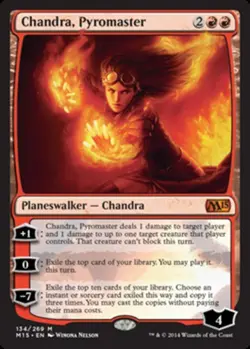 1x Chandra, Pyromaster Light Play, English Magic 2015 MTG Magic - Image 1