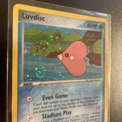 Pokemon Luvdisc 7/100 Crystal Guardians Holo Rare LP SWIRL - Image 2