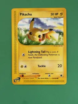 2002 Pokemon Pikachu 124/165 Expedition Base Set NRMT - Image 1