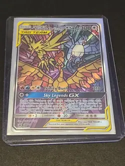 2019 POKEMON SM BLACK STAR PROMO FULL ART/MOLTRES & ZAPDOS & ARTICUNO GX - Image 1