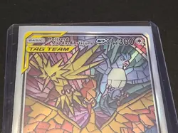 2019 POKEMON SM BLACK STAR PROMO FULL ART/MOLTRES & ZAPDOS & ARTICUNO GX - Image 3