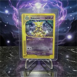 Alakazam - Expedition Base Set 001/165 Holo Rare 100 HP Psychic Pokemon - Image 1