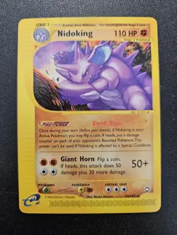 Pokemon Aquapolis Nidoking Non-Holo Rare 24/147 NEAR MINT - Image 1