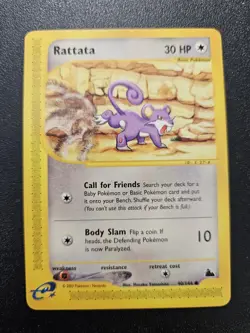 Pokemon Skyridge Rattata 90/144 NEAR MINT - Image 1