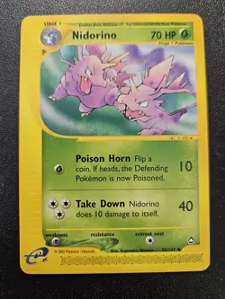 Pokemon Aquapolis Nidorino 55/147 NEAR MINT - Image 1