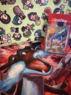 Pokemon Quaxwell 0608/08 Chinese Gem Pack Volume 1 Horizons Illustration Rare NM - Image 1
