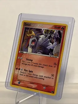 2006 Pokemon POP Series 2 Entei Cosmos Holo #1/17 LP Condition - Image 1