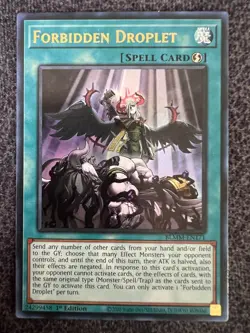Yugioh Forbidden Droplet BLMM-EN171 Ultra Rare 1st Edition NM - Image 1