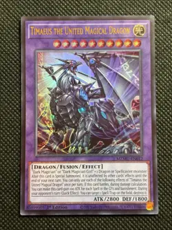 YuGiOh! - Timaeus the United Magical Dragon MZMU-EN012 Ultra Rare 1st Edition NM - Image 1